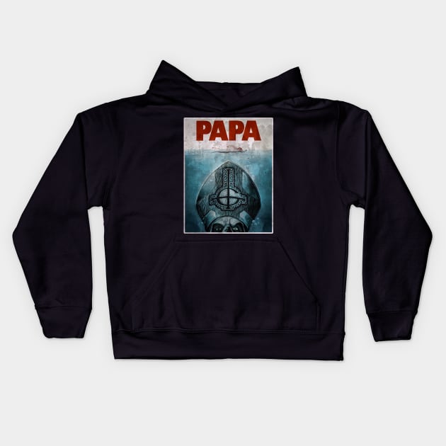 Papa Kids Hoodie by Mothman